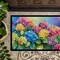 Edge Collections - 18" x 27" - Multicolor - Hydrangeas Doormat Non-Slip, Indoor Outdoor - 1 Piece